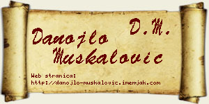 Danojlo Muskalović vizit kartica